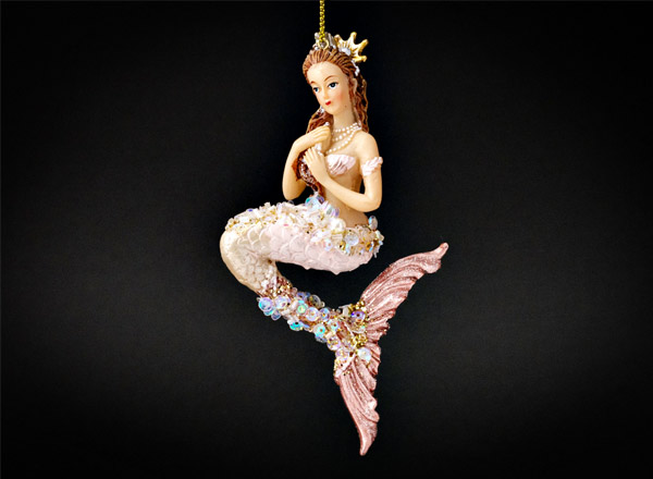 Christmas tree toy Mermaid with a Pearl Tail 1