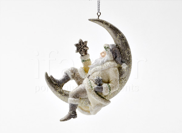Christmas tree toy Santa claus on the moon 2