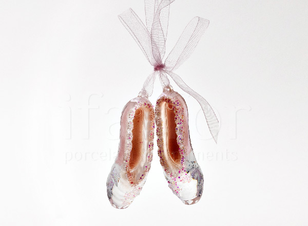 Елочная игрушка Розовые балетки 1