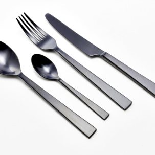 Набор столовых приборов в подарочной коробке Matte black 4/16 Урбан