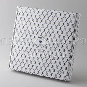 Подарочная упаковка для настенной тарелки 210 мм Кобальтовая сетка Коробка