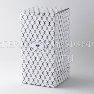 Подарочная упаковка для вазы Кобальтовая сетка Коробка 140 x 140 x 280 мм.