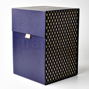 Подарочная упаковка кубик большой Синий Кубик на магнитах