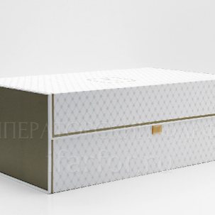 Подарочная упаковка для сервиза Белый Короб на магнитах