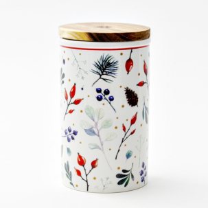 Банка с деревянной крышкой в подарочной коробке Календа 1/2 Стандартная