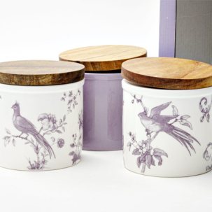 Набор из 3 банок в подарочной коробке Monplaisir Violet Монплезир фиолетовый 3/6 Стандартная