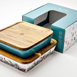 Набор квадратных форм для запекания Календа зеленый 2/4 Стандартная