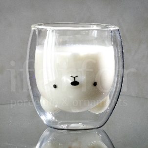 Стакан с двойным стеклом Мишка DOUBLE WALL
