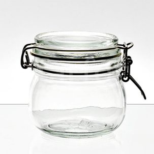 Банка с крышкой Прозрачный KORKEN КОРКЕН