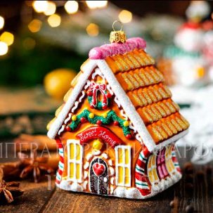 Елочная игрушка Пряничный домик
