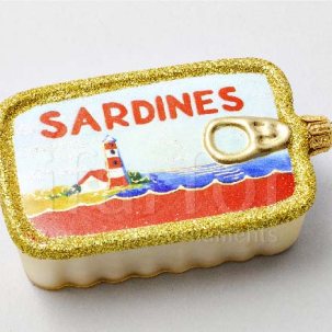 Елочная игрушка Сардины 60 x 110 мм.