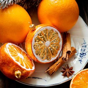 Елочная игрушка Половинка апельсина