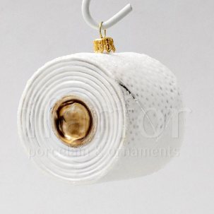 Елочная игрушка Рулон туалетной бумаги