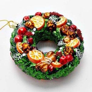 Елочная игрушка Рождественский венок