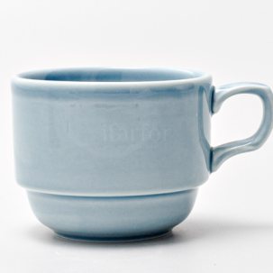 Чашка чайная Акварель (голубой) Браво