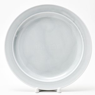 Тарелка мелкая Акварель (светло-серый)