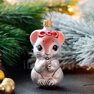Елочная игрушка Мышка Курочка Ряба