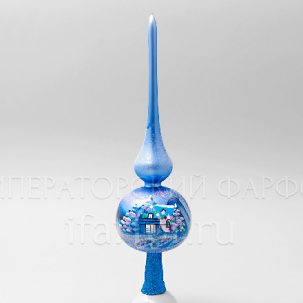 Елочная игрушка Верхушка для елки Голубая