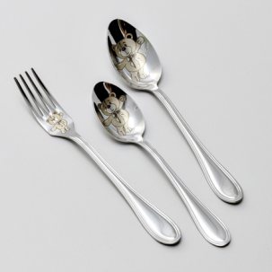 Набор столовых приборов детский Мишка 1/3