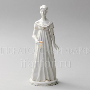 Скульптура Наташа Ростова Война и мир. Наташа Ростова белая с золотом