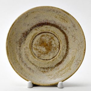 Блюдце чайное Тыквенный рельеф бежевый