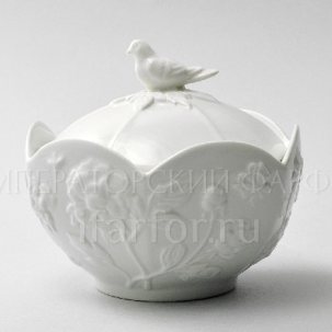 Сахарница Цветочный рельеф Ivory 420 мл.