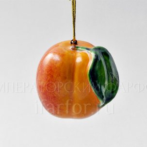 Елочная игрушка Персик мини