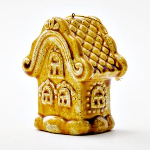 Елочная игрушка Домик Домик золото