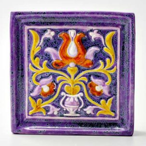 Изразец Букет 2 сиреневый