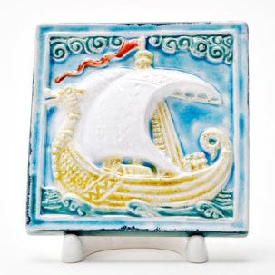 Изразец малый Ладья 1