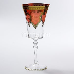 Набор бокалов для красного вина Шёлк красный 6/6 Krosno