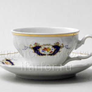 Чашка с блюдцем чайная Бернадотт Синий глаз 1/2 Бернадотт