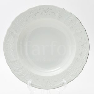 Тарелка глубокая Бернадотт Платиновый узор
