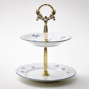 Этажерка двухъярусная Северное лето золотая ручка Бернадотт