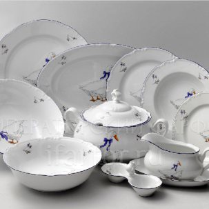 Сервиз столовый Гуси 6/27 Констанция