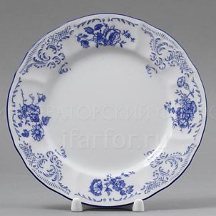 Тарелка десертная Бернадотт Синие розы
