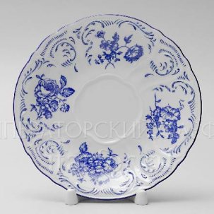 Блюдце чайное Бернадотт Синие розы Бернадотт