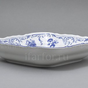 Салатник квадратный Бернадотт Синие розы Бернадотт