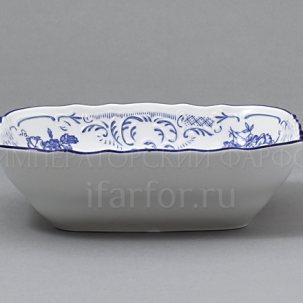 Салатник квадратный Бернадотт Синие розы Бернадотт