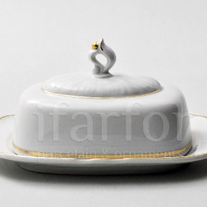 Масленка и крышка Констанция Отводка золото Констанция