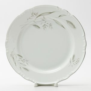 Тарелка мелкая Констанция Серебряные колосья