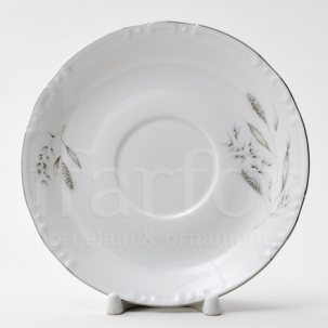 Блюдце бульонное Серебряные колосья Констанция