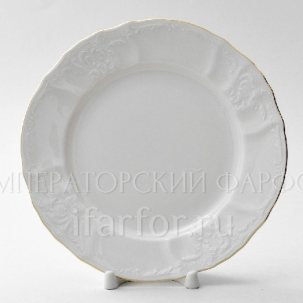 Тарелка десертная Бернадотт Белый узор