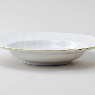 Тарелка глубокая Бернадотт Белый узор