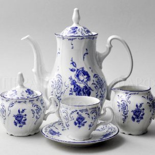 Сервиз кофейный Бернадотт Синие розы 6/17 Бернадотт