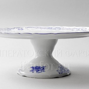 Блюдо для торта Бернадотт Синие розы Бернадотт