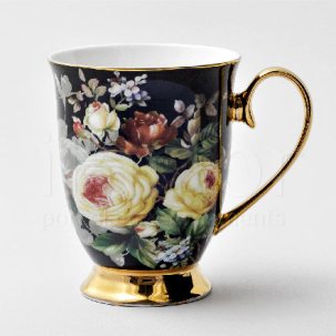 Кружка Пион Черный Royal Classics