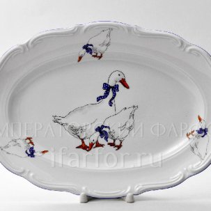 Блюдо овальное Гуси Repast