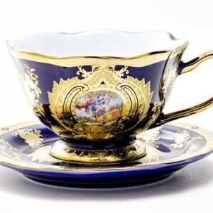 Чашка с блюдцем чайная Влюбленная пара 1/2 Royal Classics 200 мл.