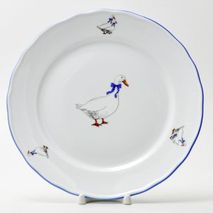 Тарелка мелкая Гуси